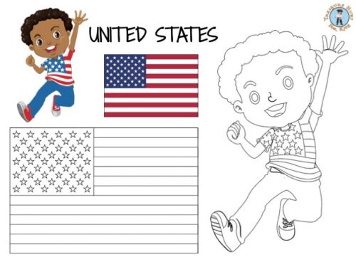 United States coloring page