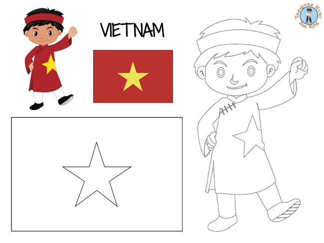 Vietnam coloring page
