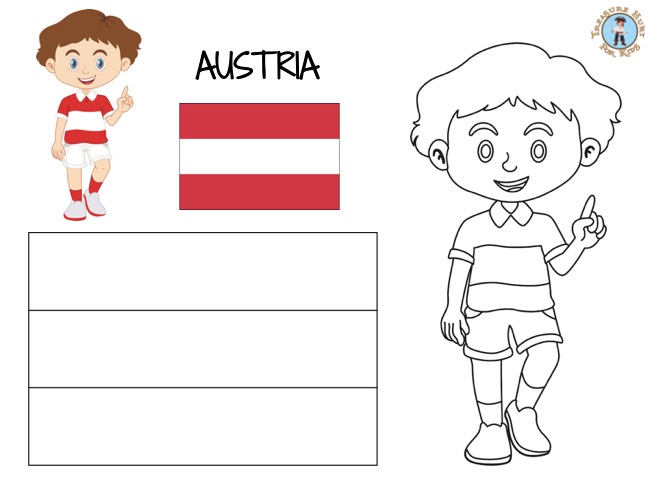 Austria coloring page