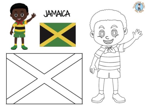 Jamaica coloring page