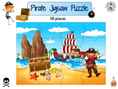 Pirate jigsaw puzzle to print