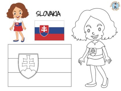 Slovakia coloring page
