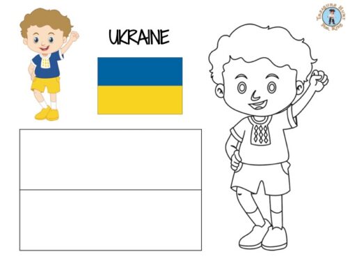 Ukraine coloring page
