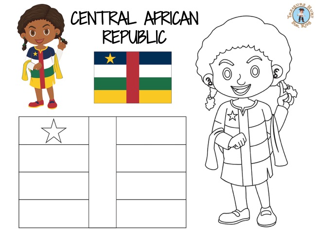 Central African Republic coloring page