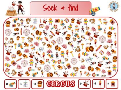 Circus seek and find