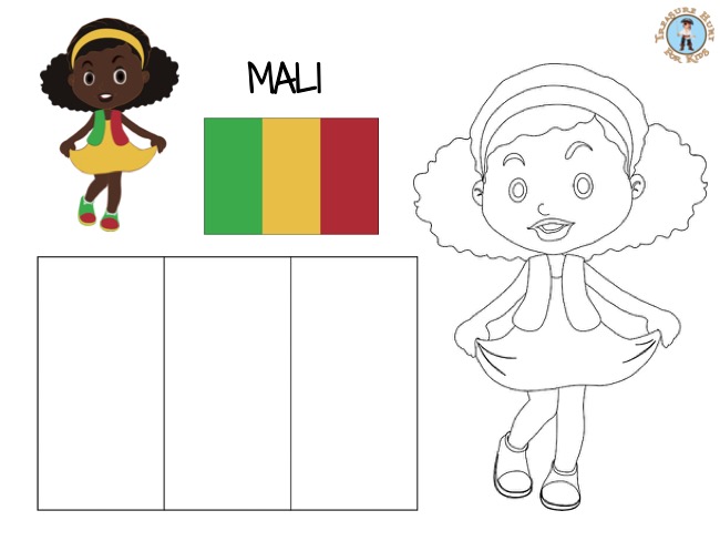Mali coloring page