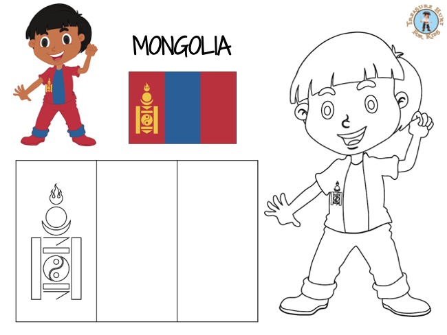 Mongolia coloring page