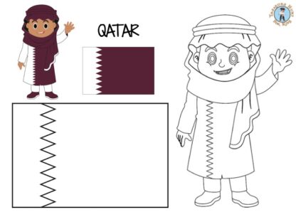 Qatar coloring page