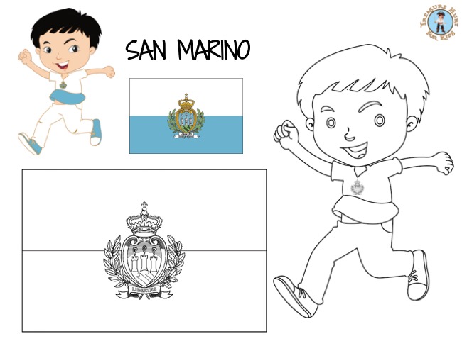 San Marino coloring page