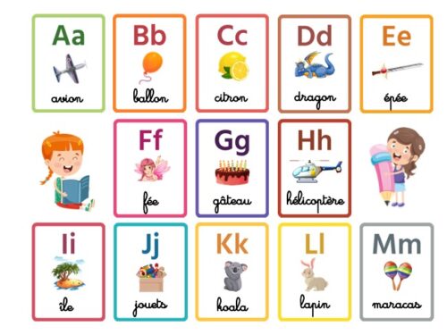 French Alphabet Flash Cards Printable