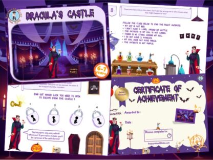 Halloween escape room kit for kids to play at home