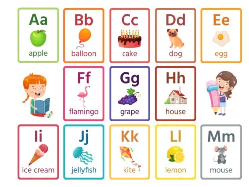 Alphabet Flash Cards - Kids ABC Cards to print - Treasure hunt 4 Kids