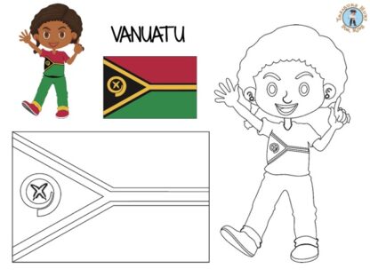 Vanuatu coloring page