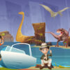 Dinosaur escape room kit for kids