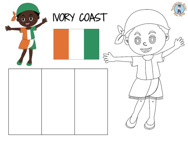 Ivory Coast coloring page