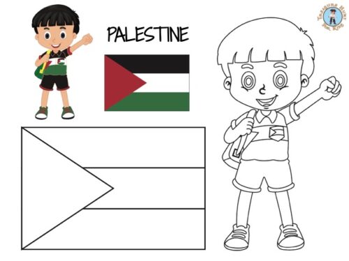 Palestine coloring page