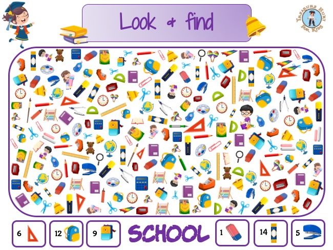 school look and find puzzle
