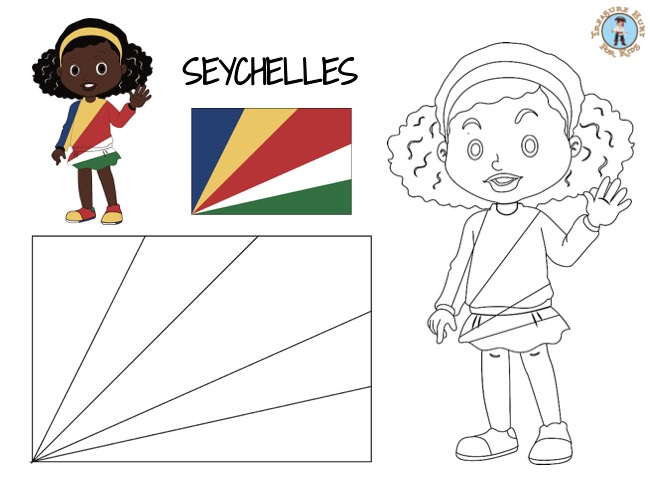 Seychelles coloring page