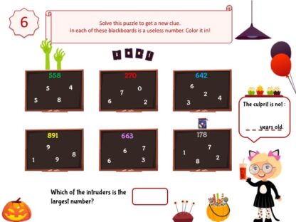 Halloween puzzle game for kids