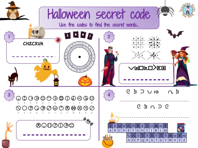 Halloween secret code