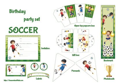 Soccer birthday party printables