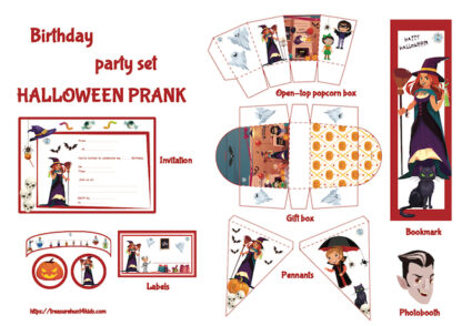Halloween party decoration to print