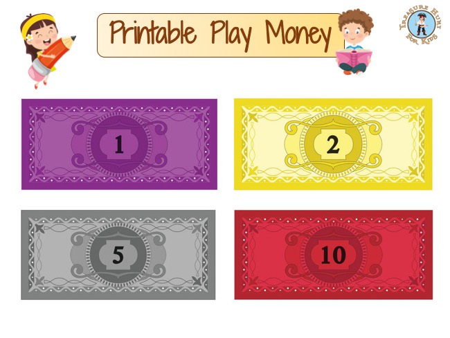 printable play money template