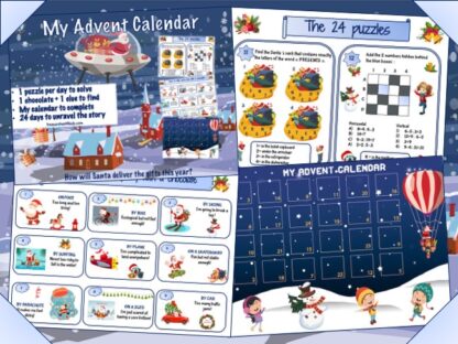 Christmas Adventure Advent Calendar to print