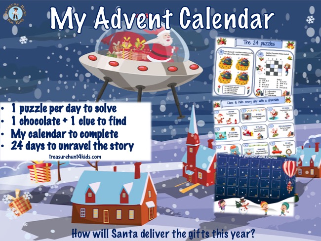 Santa's transportation Advent Calendar