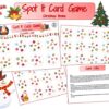 Christmas spot it card game