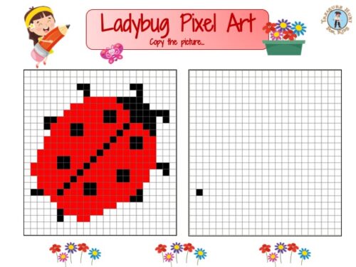 Ladybug pixel art