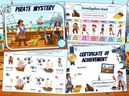 Pirate adventure party game for 8-9 year olds
