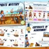 Pirate invetigation party game kit