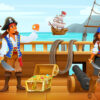 Pirate mystery party game