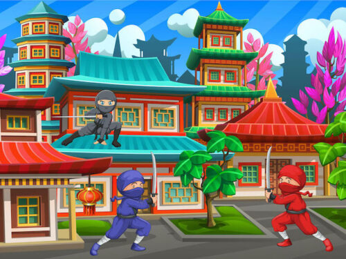 Ninja adventure game to print