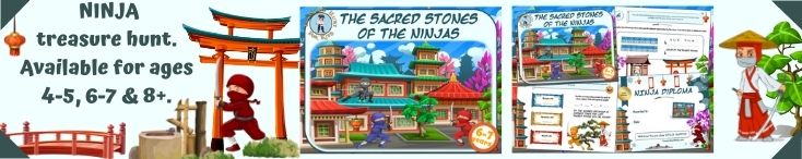 Ninja treasure hunt for kids