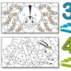 Color numbers one to ten printable for Kindergarten children.