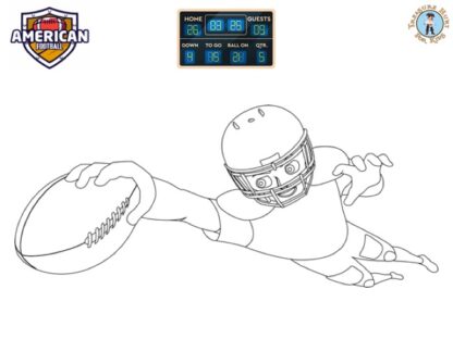 American Football coloring page