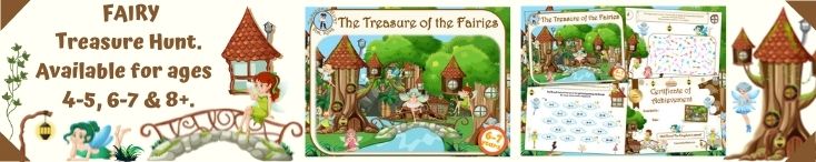 Fairy treasure hunt game for kids