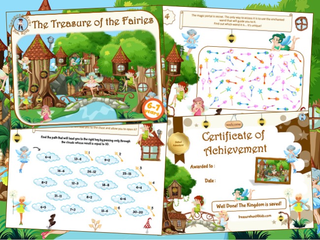 Fairy treasure hunt party game