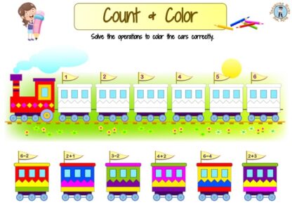 Count and color worksheet