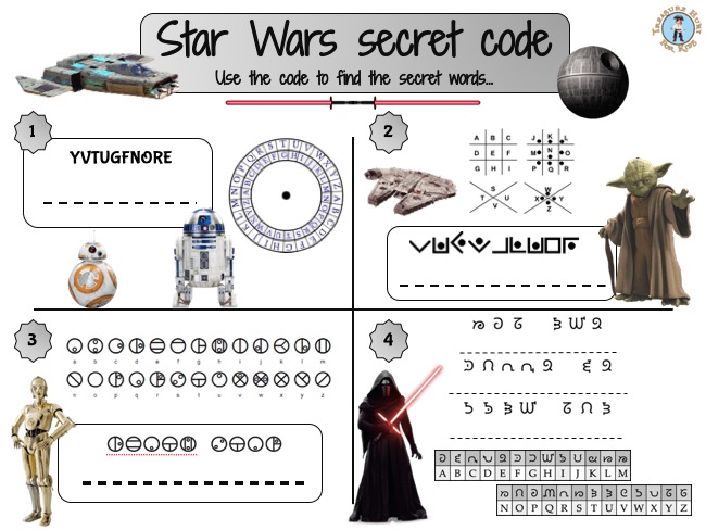 star wars worksheet printables