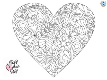 Mother's Day coloring page