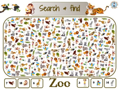 Zoo look and find