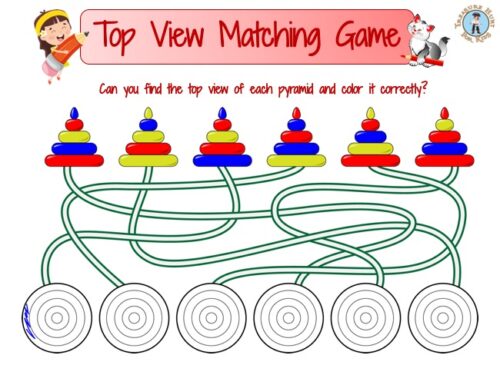 Top view matching game