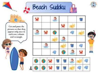 Beach Sudoku to print