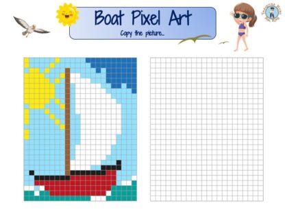 Boat pixel art