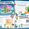 Alien treasure hunt party game