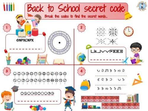 Back to school secret codes