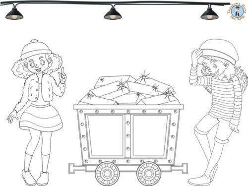 Mine coloring page